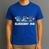 Blueberry Jam Blueberries Partying Funny Blueberry Lover Gift T-Shirt thumb 3
