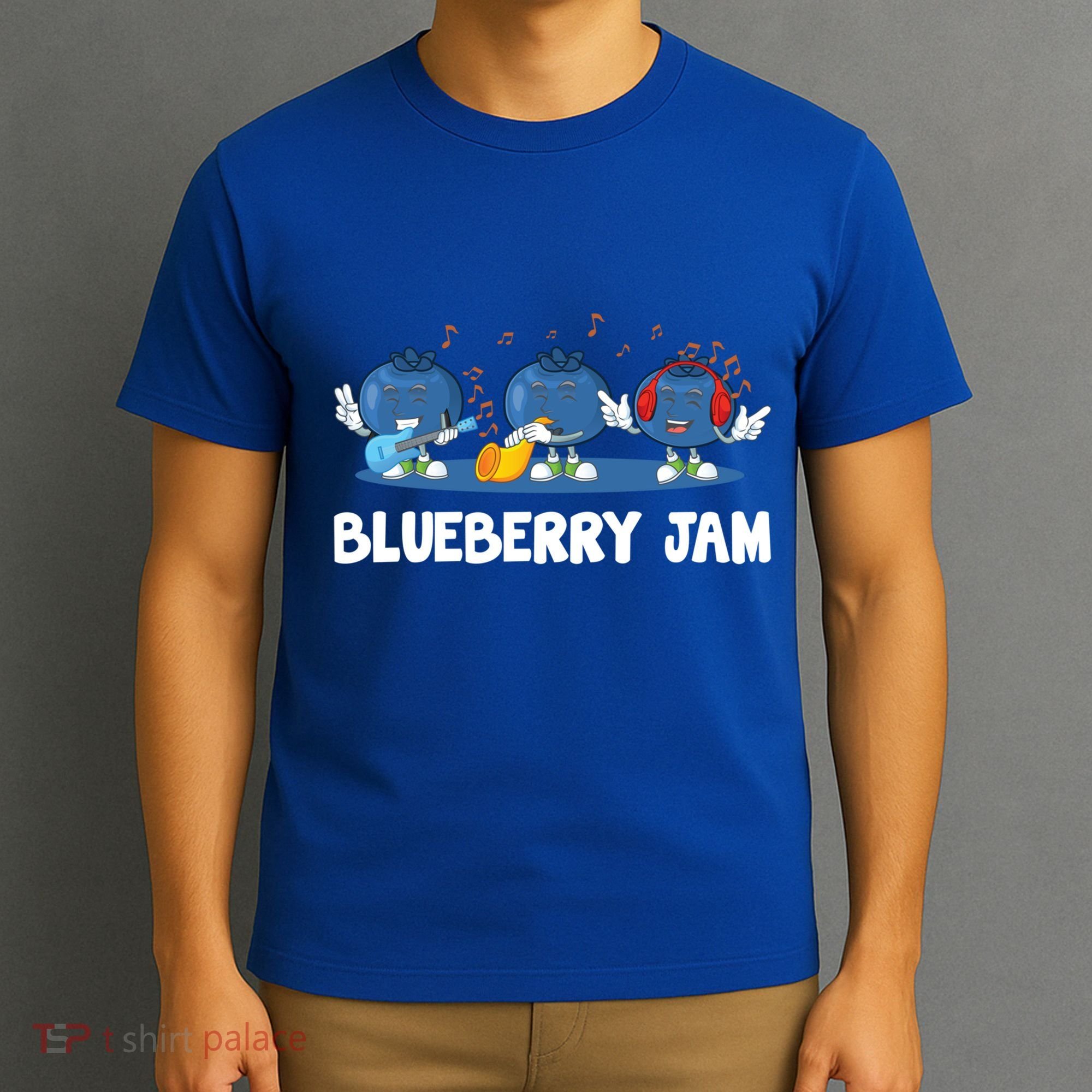Blueberry Jam Blueberries Partying Funny Blueberry Lover Gift T-Shirt
