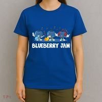 Blueberry Jam Blueberries Partying Funny Blueberry Lover Gift T-Shirt thumb 4
