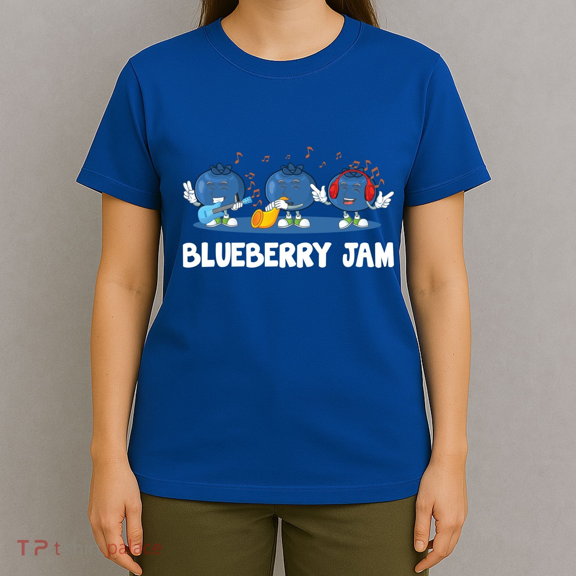 Blueberry Jam Blueberries Partying Funny Blueberry Lover Gift T-Shirt
