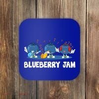 Blueberry Jam Blueberries Partying Funny Blueberry Lover Gift Coaster thumb 0