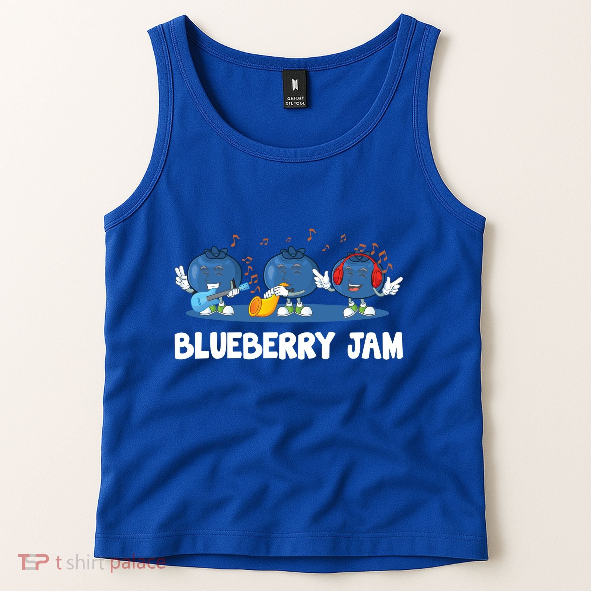 Blueberry Jam Blueberries Partying Funny Blueberry Lover Gift Tank Top