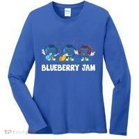 Blueberry Jam Blueberries Partying Funny Blueberry Lover Gift Women's Long Sleeve Shirt thumb 0