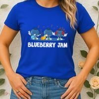 Blueberry Jam Blueberries Partying Funny Blueberry Lover Gift Women's T-Shirt thumb 2