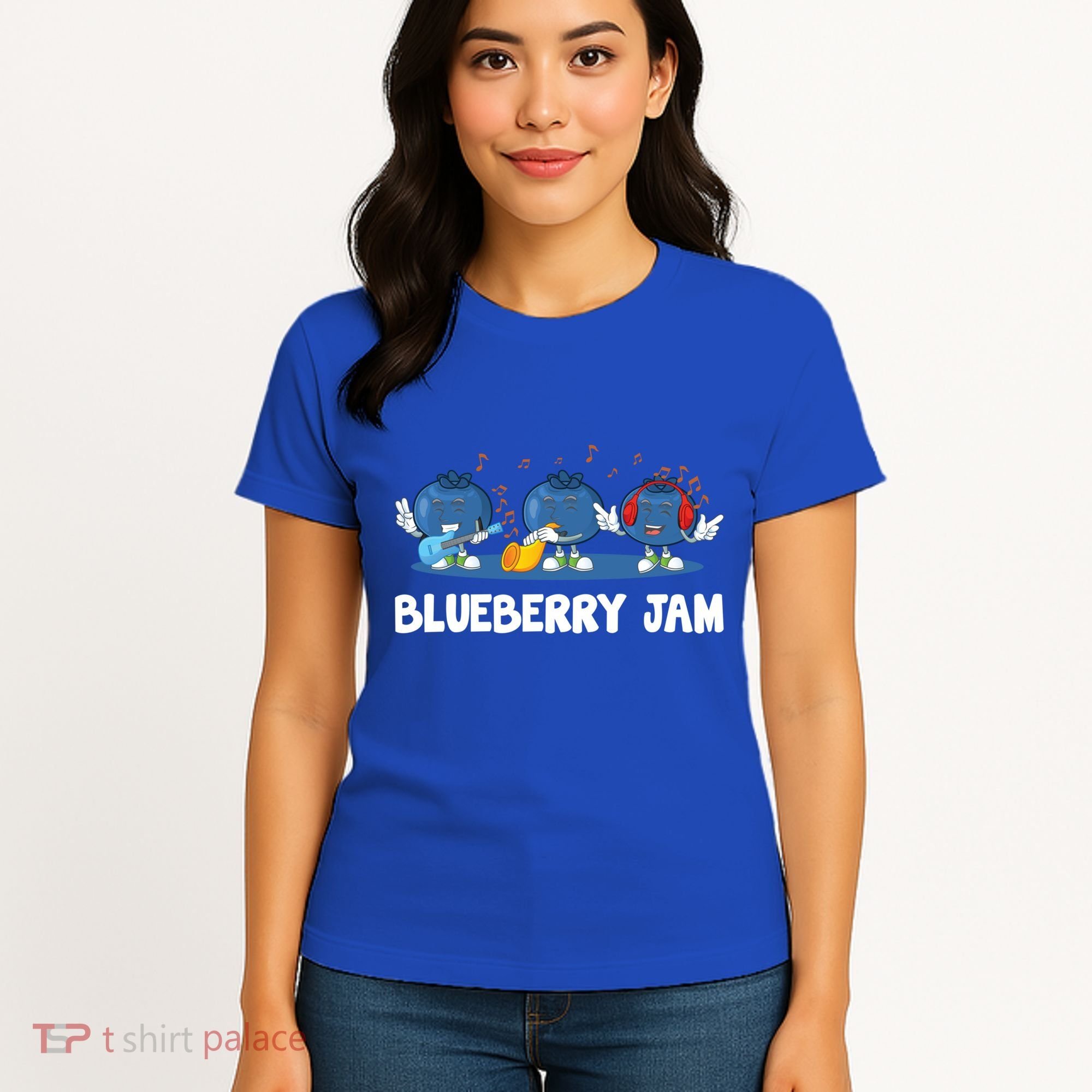 Blueberry Jam Blueberries Partying Funny Blueberry Lover Gift Women's T-Shirt