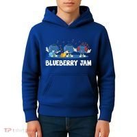 Blueberry Jam Blueberries Partying Funny Blueberry Lover Gift Kids Hoodie thumb 4