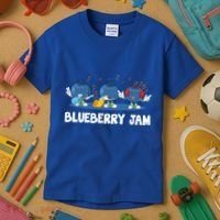 Blueberry Jam Blueberries Partying Funny Blueberry Lover Gift Kids T-Shirt thumb 3