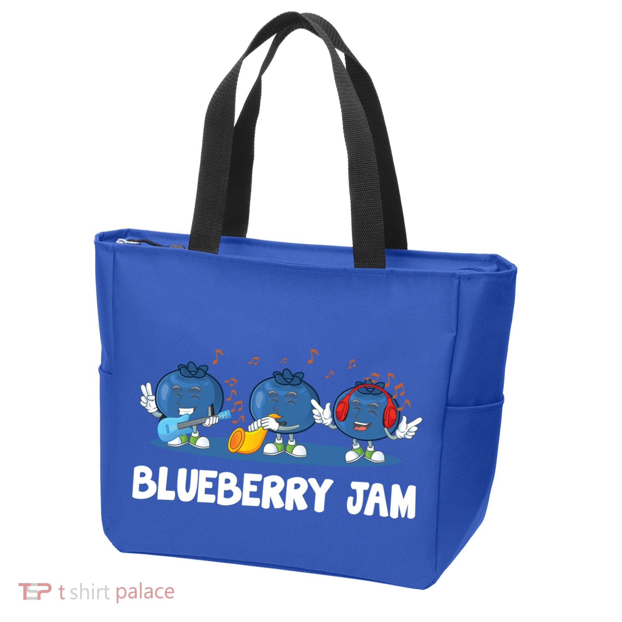 Blueberry Jam Blueberries Partying Funny Blueberry Lover Gift Tote Bag