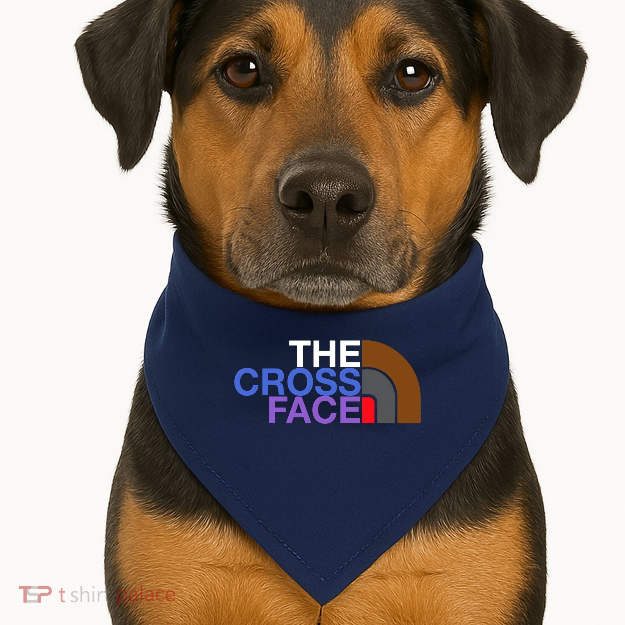 Brazilian Jiujitsu BJJ The Cross Face Position USA-Made Doggie Bandana