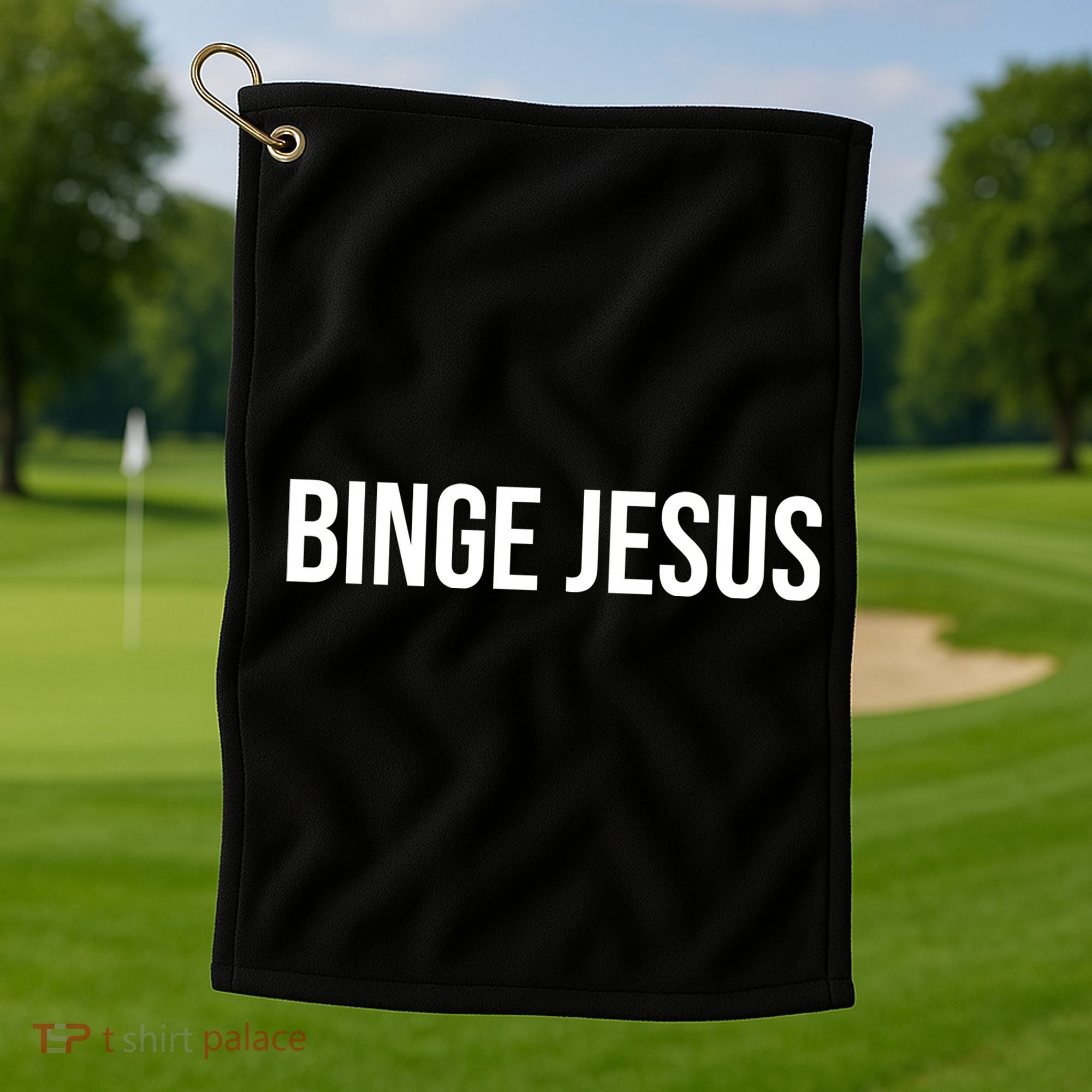 Binge Jesus Golf Towel