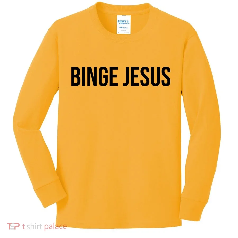 Binge Jesus Kids Long Sleeve Shirt