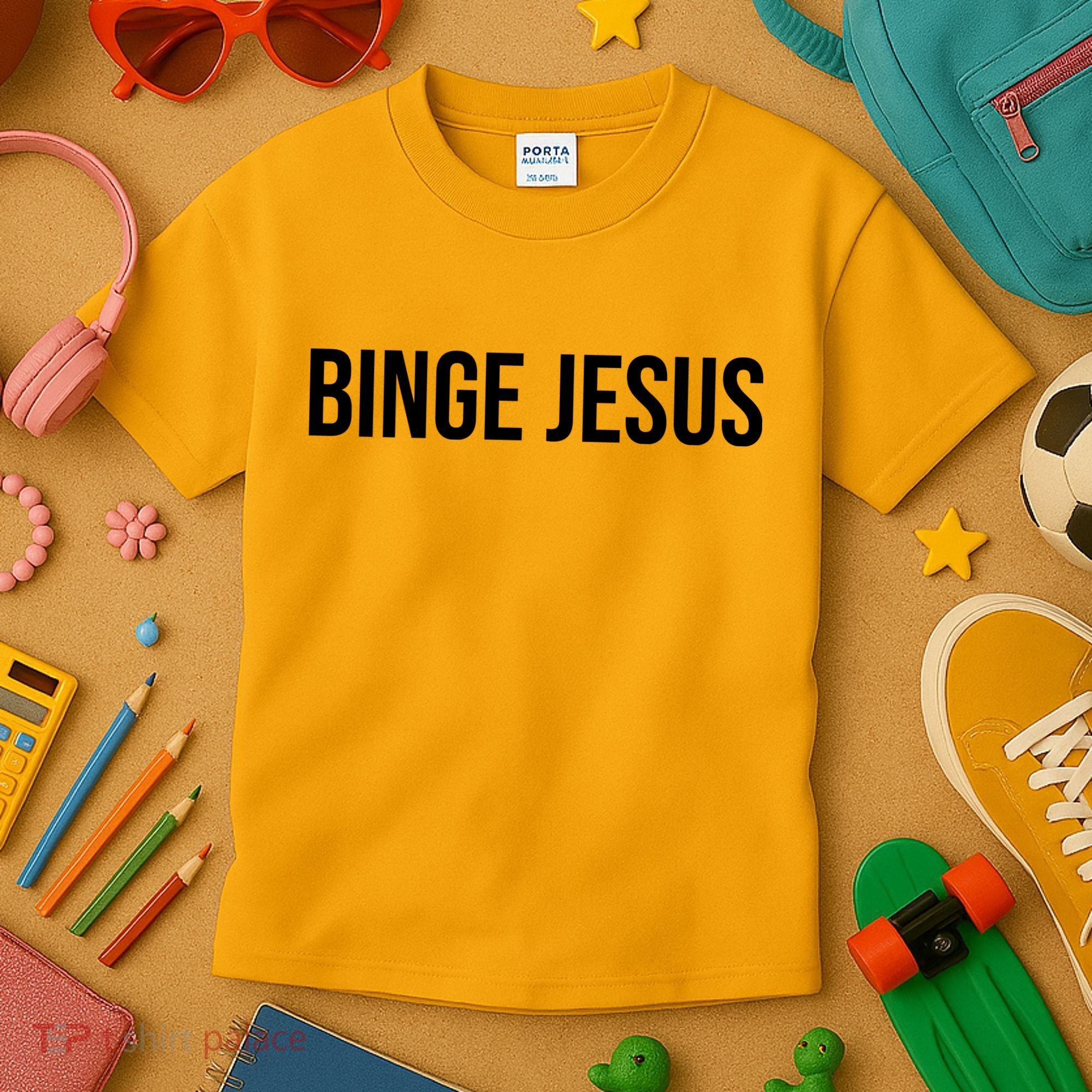 Binge Jesus Kids T-Shirt