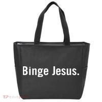 Binge Jesus Tote Bag thumb 0
