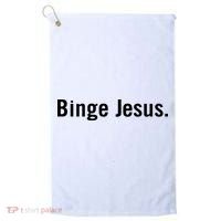 Binge Jesus Golf Towel thumb 0