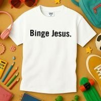 Binge Jesus Kids T-Shirt thumb 3