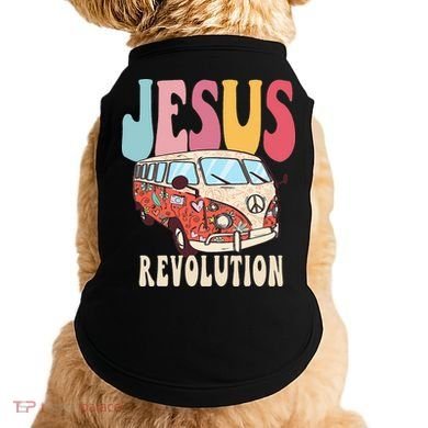 Boho Jesus-Revolution Christian Faith Based Jesus Doggie Tank