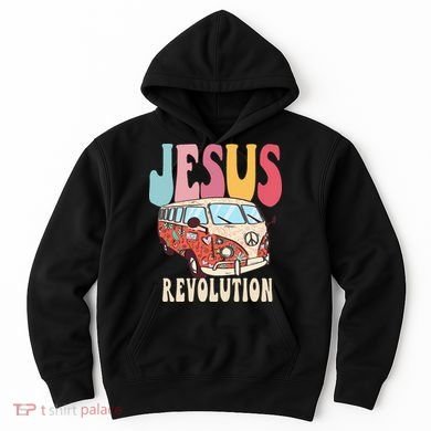 Boho Jesus-Revolution Christian Faith Based Jesus Hoodie