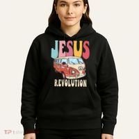 Boho Jesus-Revolution Christian Faith Based Jesus Hoodie thumb 5