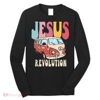 Boho Jesus-Revolution Christian Faith Based Jesus Long Sleeve Shirt thumb 0