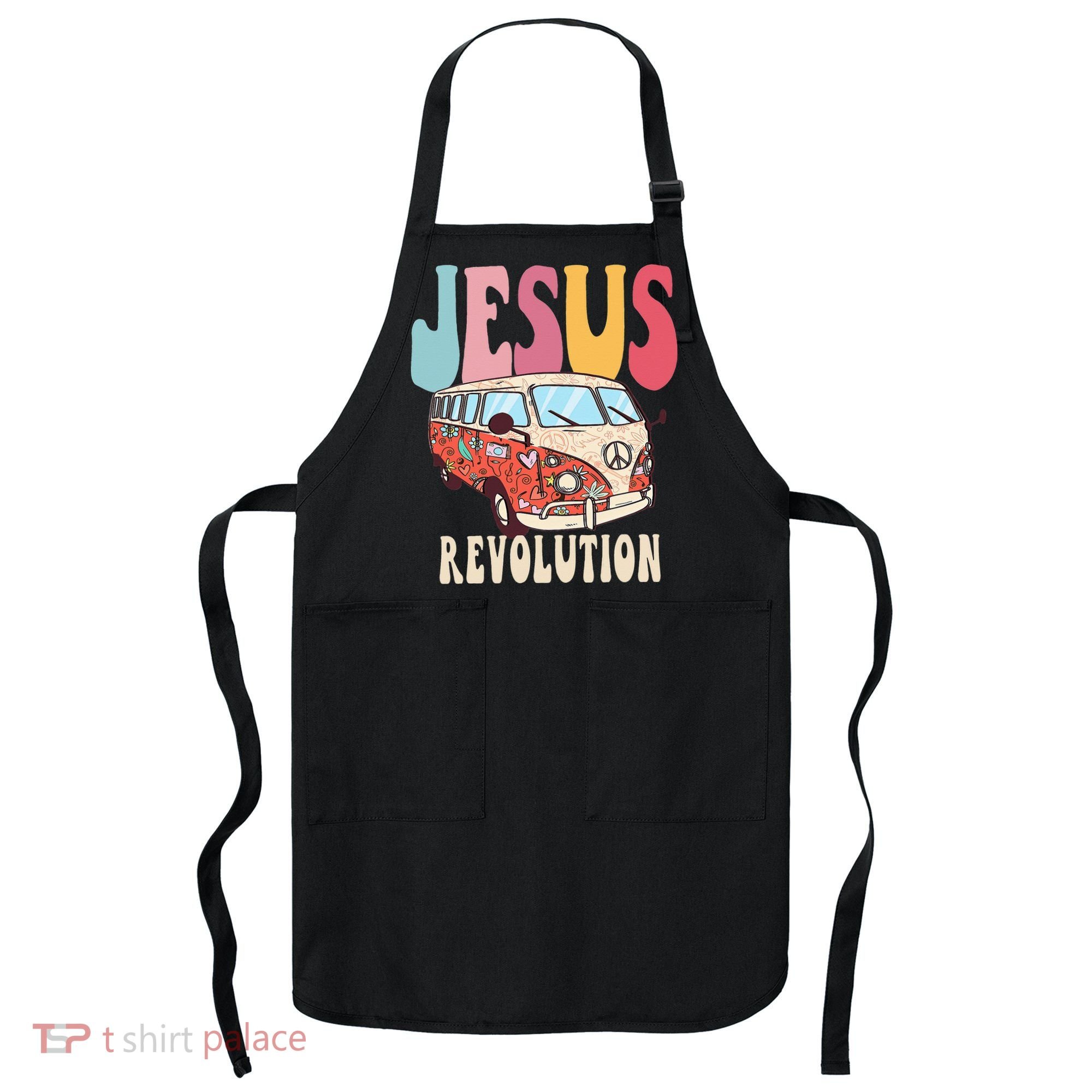 Boho Jesus-Revolution Christian Faith Based Jesus Apron