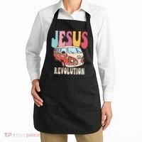 Boho Jesus-Revolution Christian Faith Based Jesus Apron thumb 2