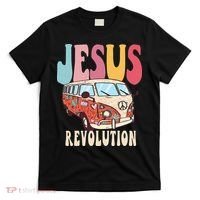 Boho Jesus-Revolution Christian Faith Based Jesus T-Shirt thumb 0