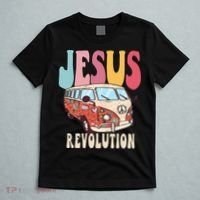 Boho Jesus-Revolution Christian Faith Based Jesus T-Shirt thumb 5