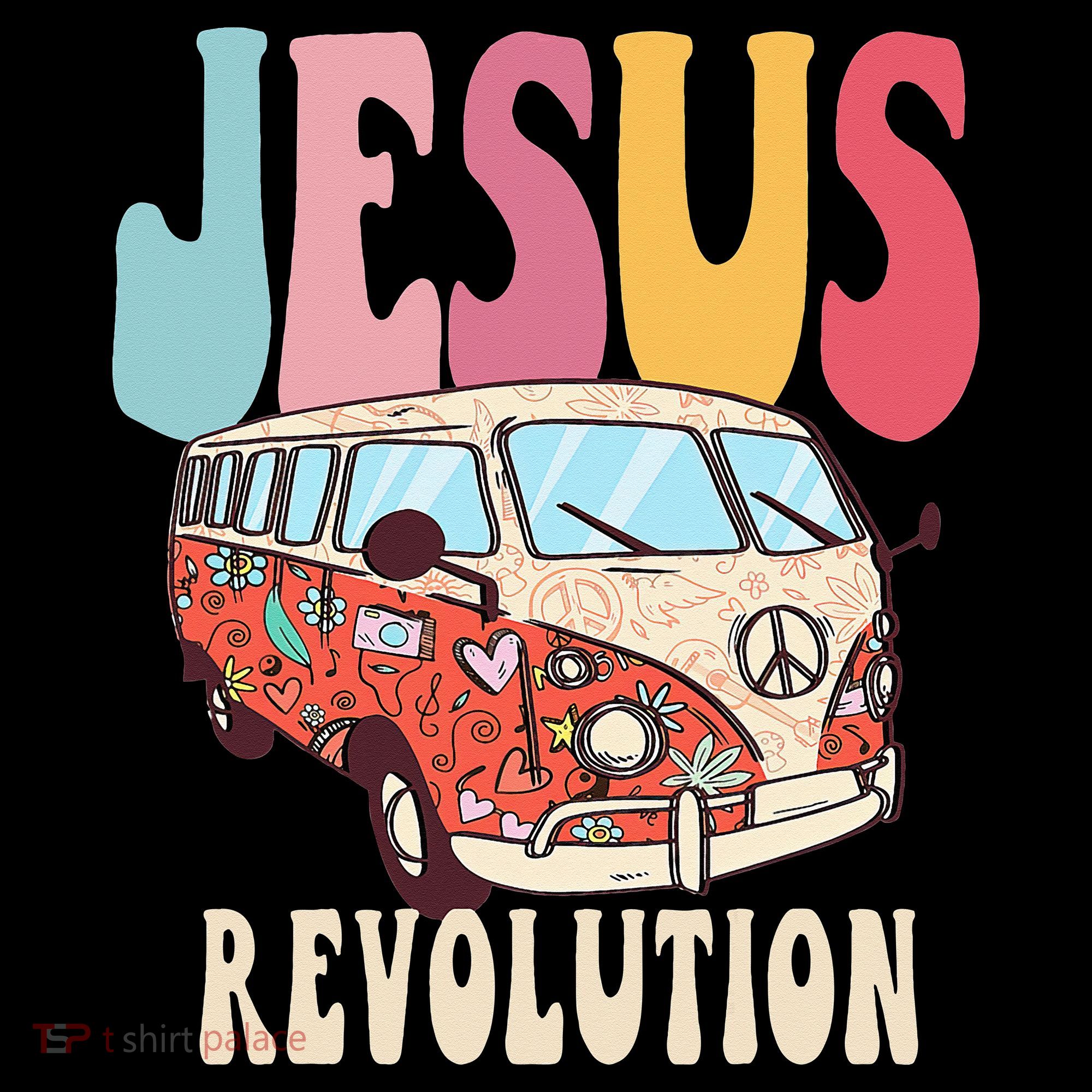 Boho Jesus-Revolution Christian Faith Based Jesus T-Shirt