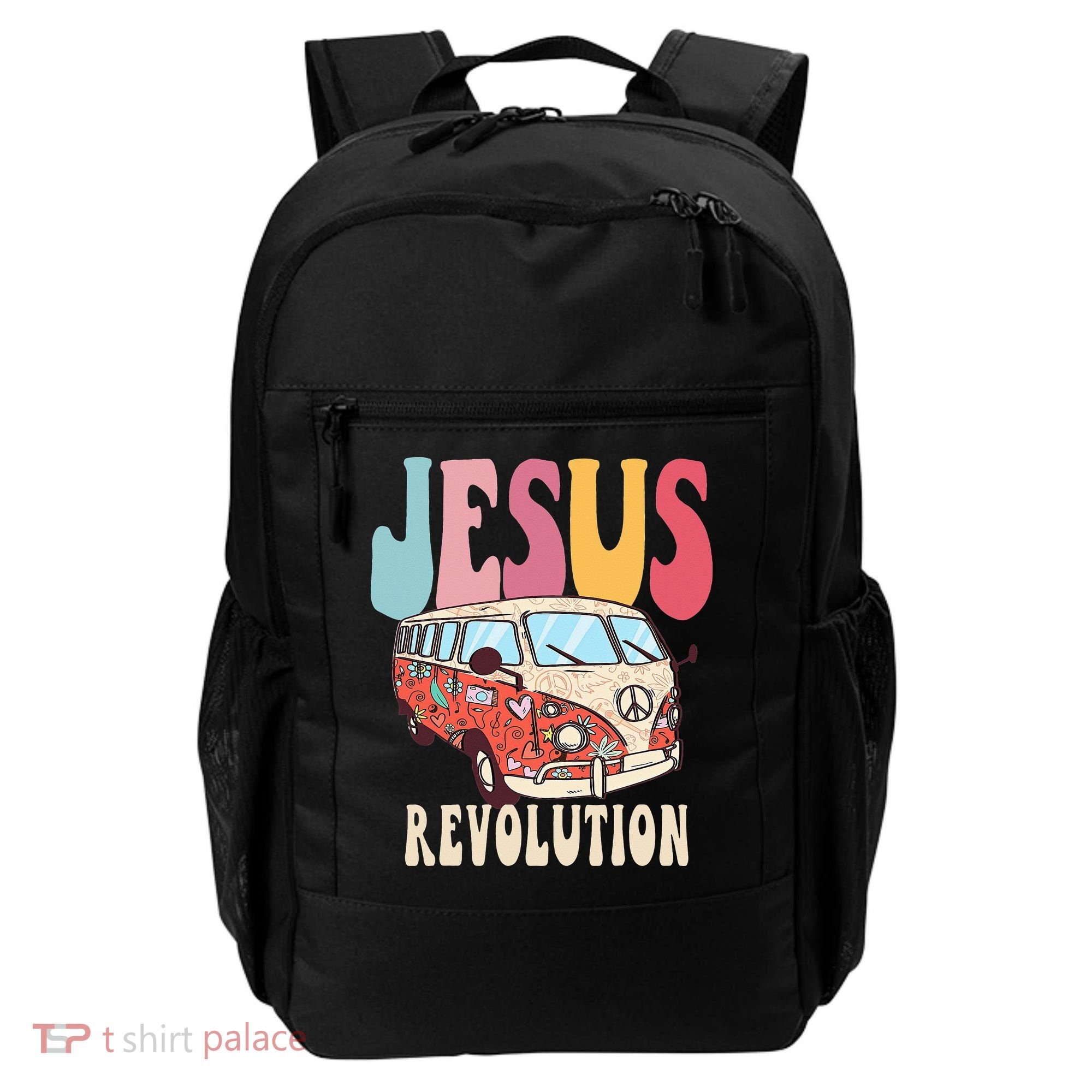 Boho Jesus-Revolution Christian Faith Based Jesus Backpack