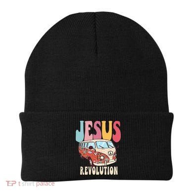 Boho Jesus-Revolution Christian Faith Based Jesus Beanie