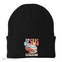 Boho Jesus-Revolution Christian Faith Based Jesus Beanie thumb 0