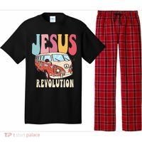 Boho Jesus-Revolution Christian Faith Based Jesus Pajama Set thumb 0