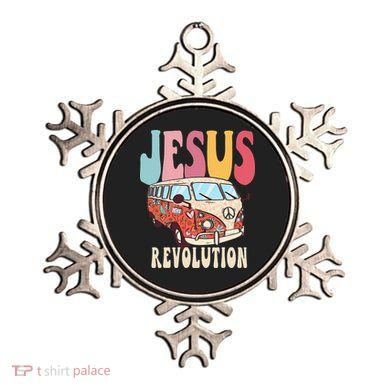 Boho Jesus-Revolution Christian Faith Based Jesus Ornament