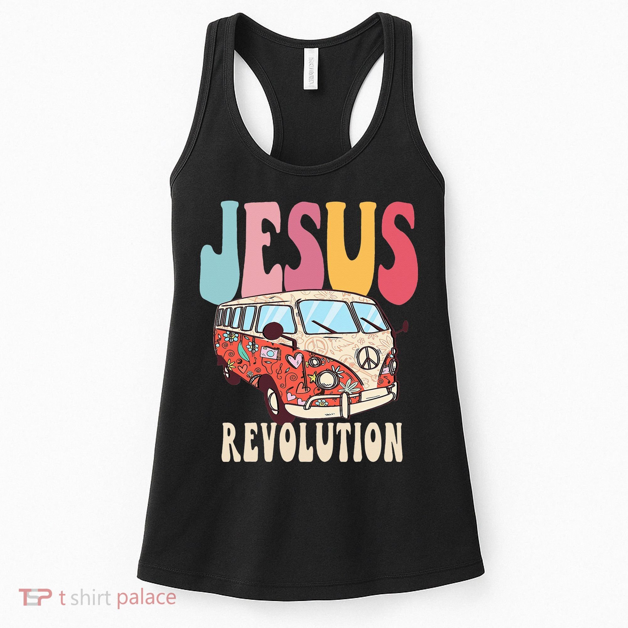 Boho Jesus-Revolution Christian Faith Based Jesus Women's Tank Top
