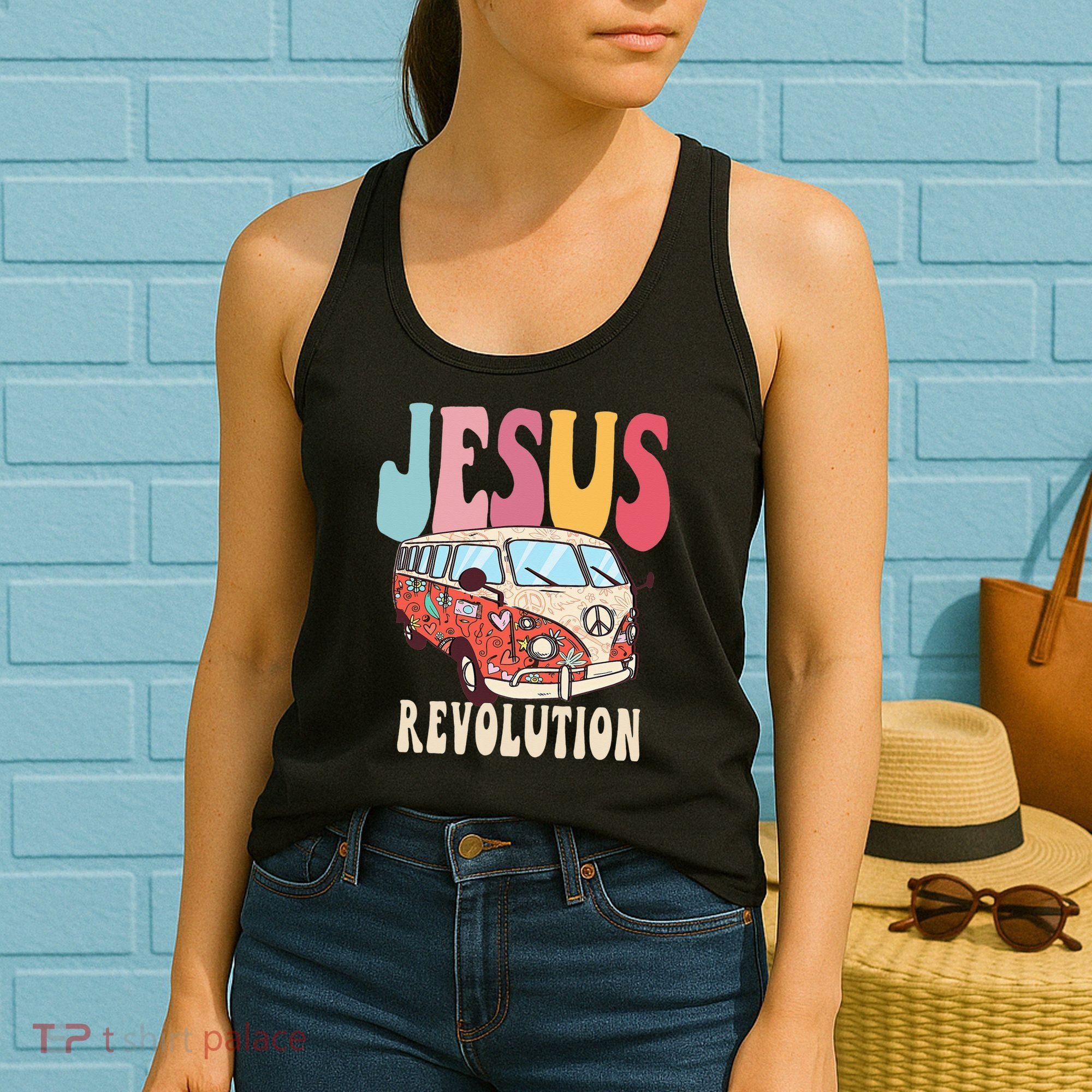 Boho Jesus-Revolution Christian Faith Based Jesus Women's Tank Top