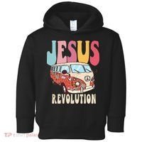 Boho Jesus-Revolution Christian Faith Based Jesus Toddler Hoodie thumb 0
