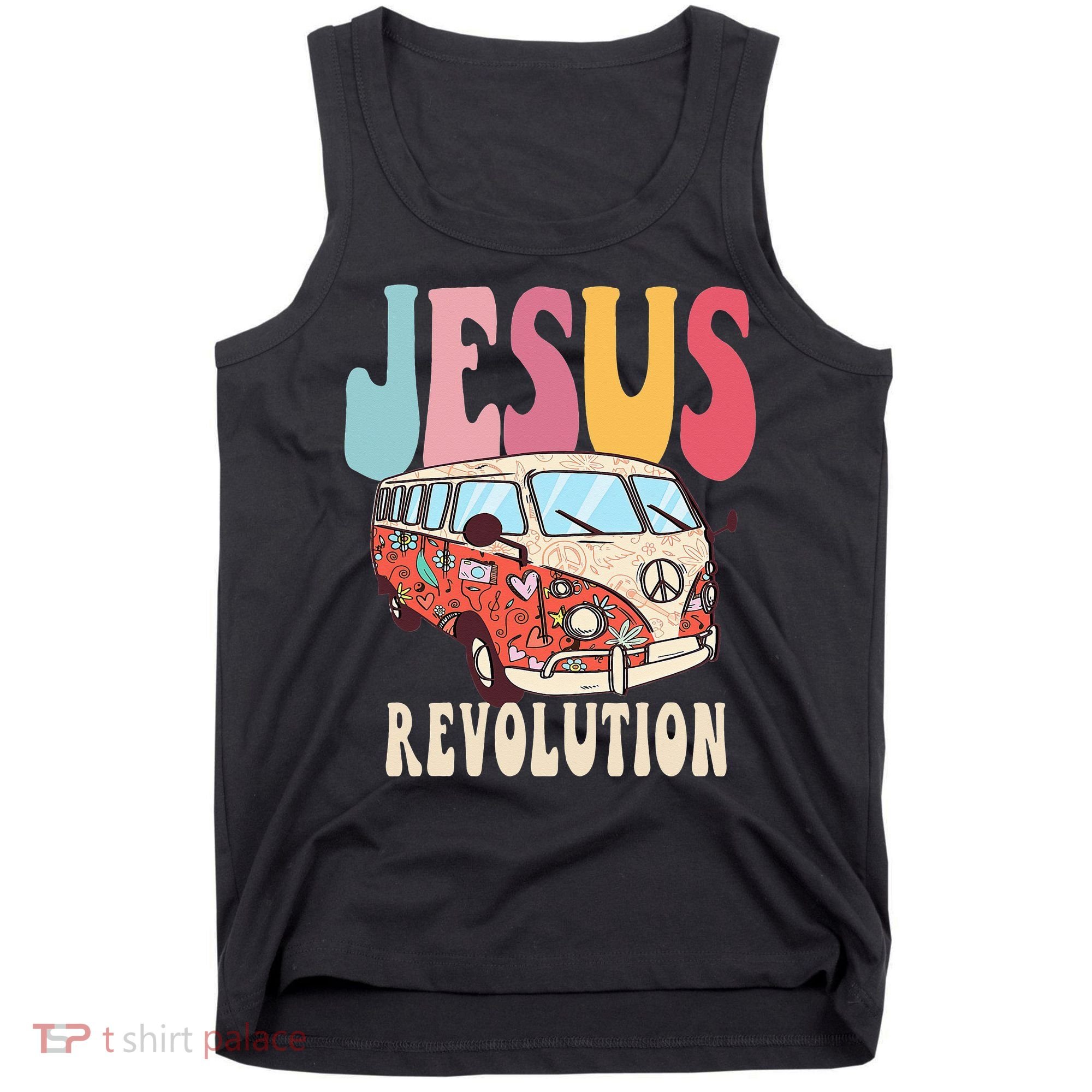 Boho Jesus-Revolution Christian Faith Based Jesus Tank Top