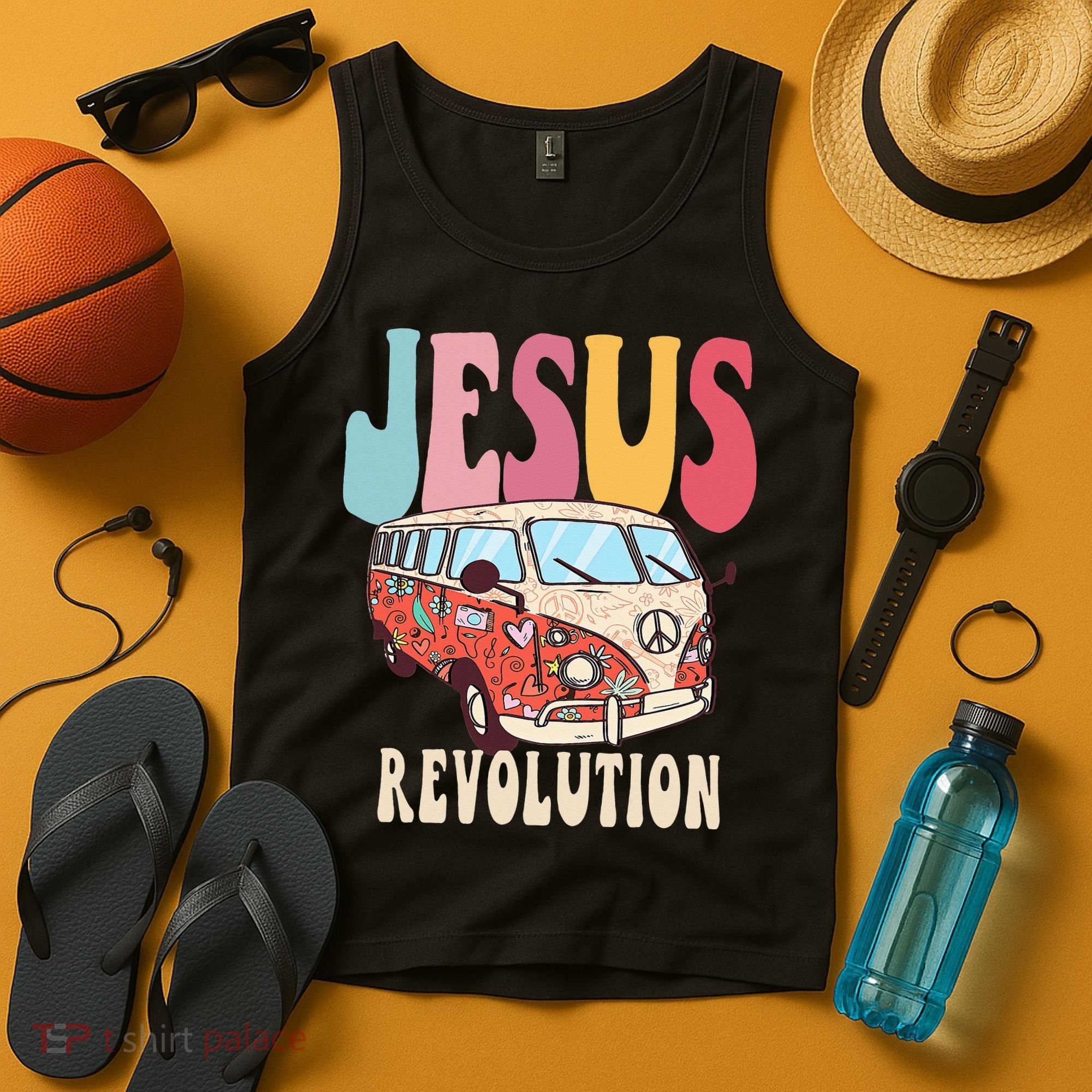 Boho Jesus-Revolution Christian Faith Based Jesus Tank Top