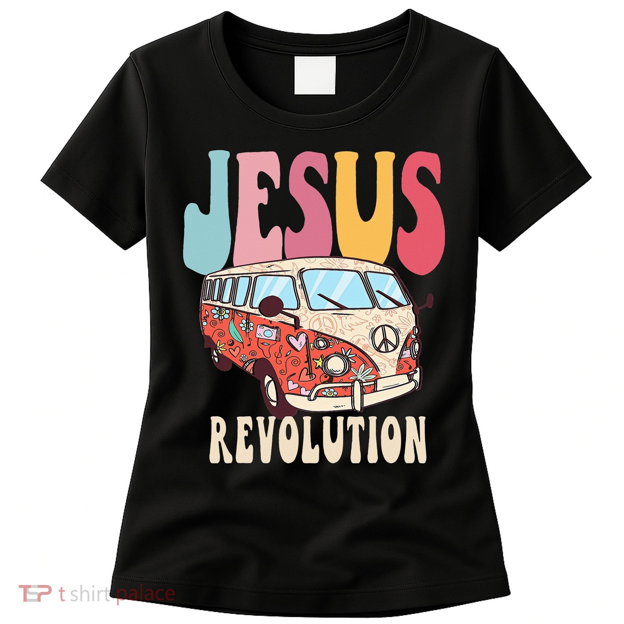 Boho Jesus-Revolution Christian Faith Based Jesus Women's T-Shirt