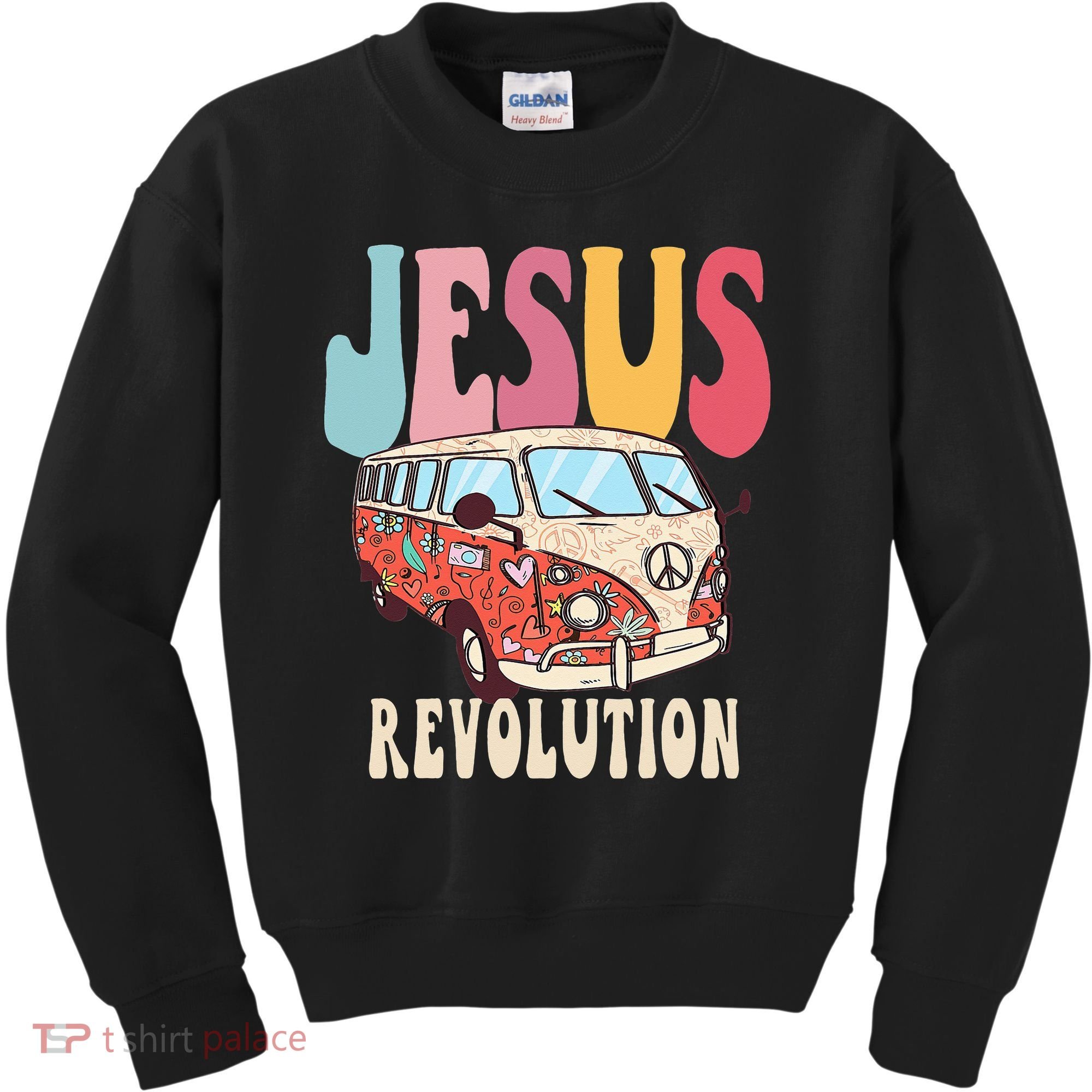 Boho Jesus-Revolution Christian Faith Based Jesus Kids Sweatshirt