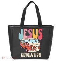 Boho Jesus-Revolution Christian Faith Based Jesus Tote Bag thumb 0