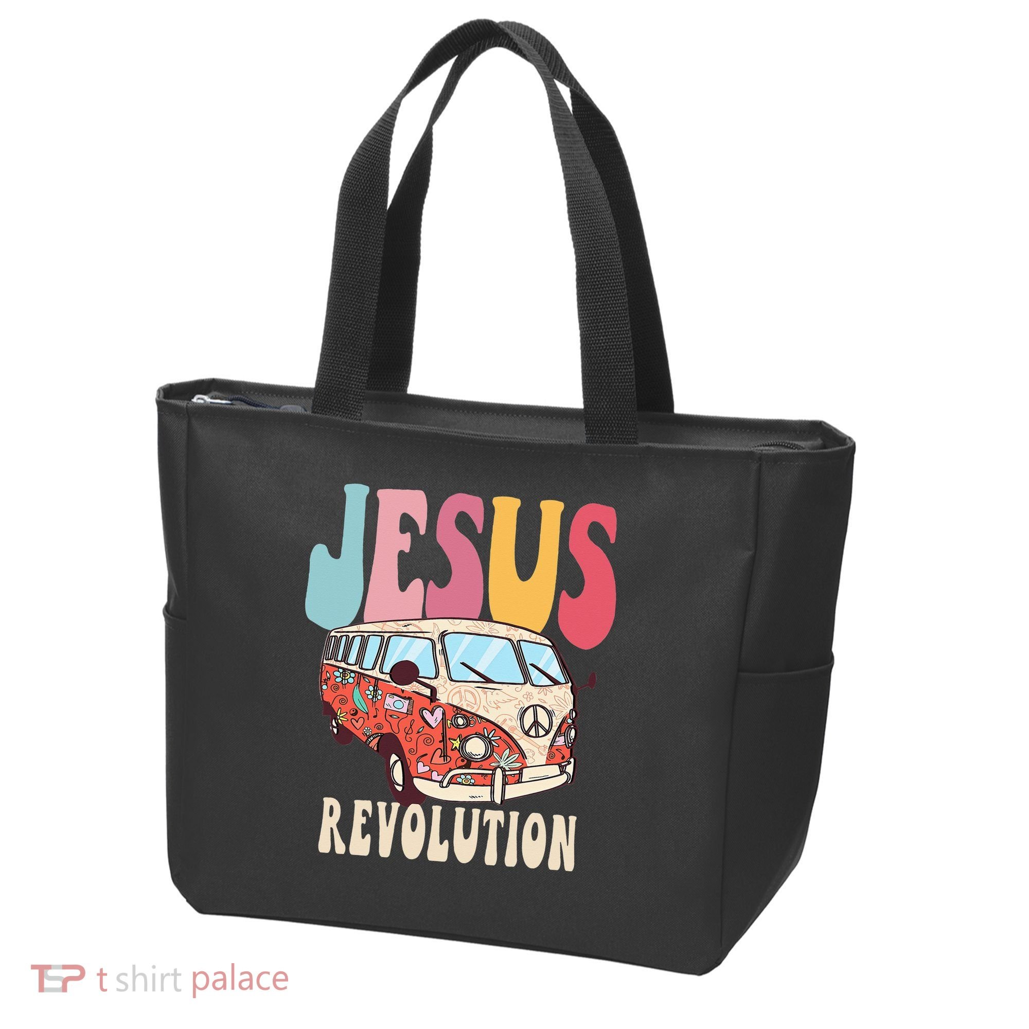 Boho Jesus-Revolution Christian Faith Based Jesus Tote Bag