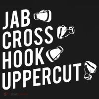 Boxing Jab Cross Hook Uppercut Boxer Tee Backpack thumb 2
