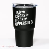 Boxing Jab Cross Hook Uppercut Boxer Tee Tumbler thumb 0