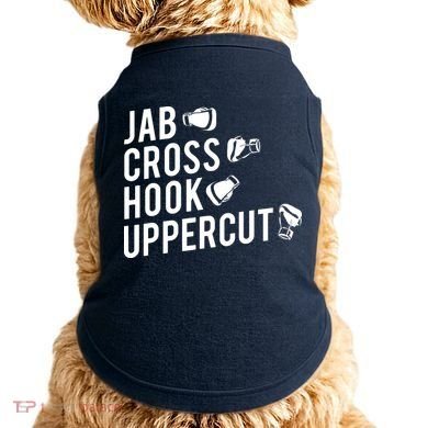Boxing Jab Cross Hook Uppercut Boxer Tee Doggie Tank