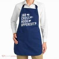 Boxing Jab Cross Hook Uppercut Boxer Tee Apron thumb 2