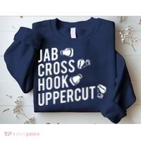 Boxing Jab Cross Hook Uppercut Boxer Tee Sweatshirt thumb 2