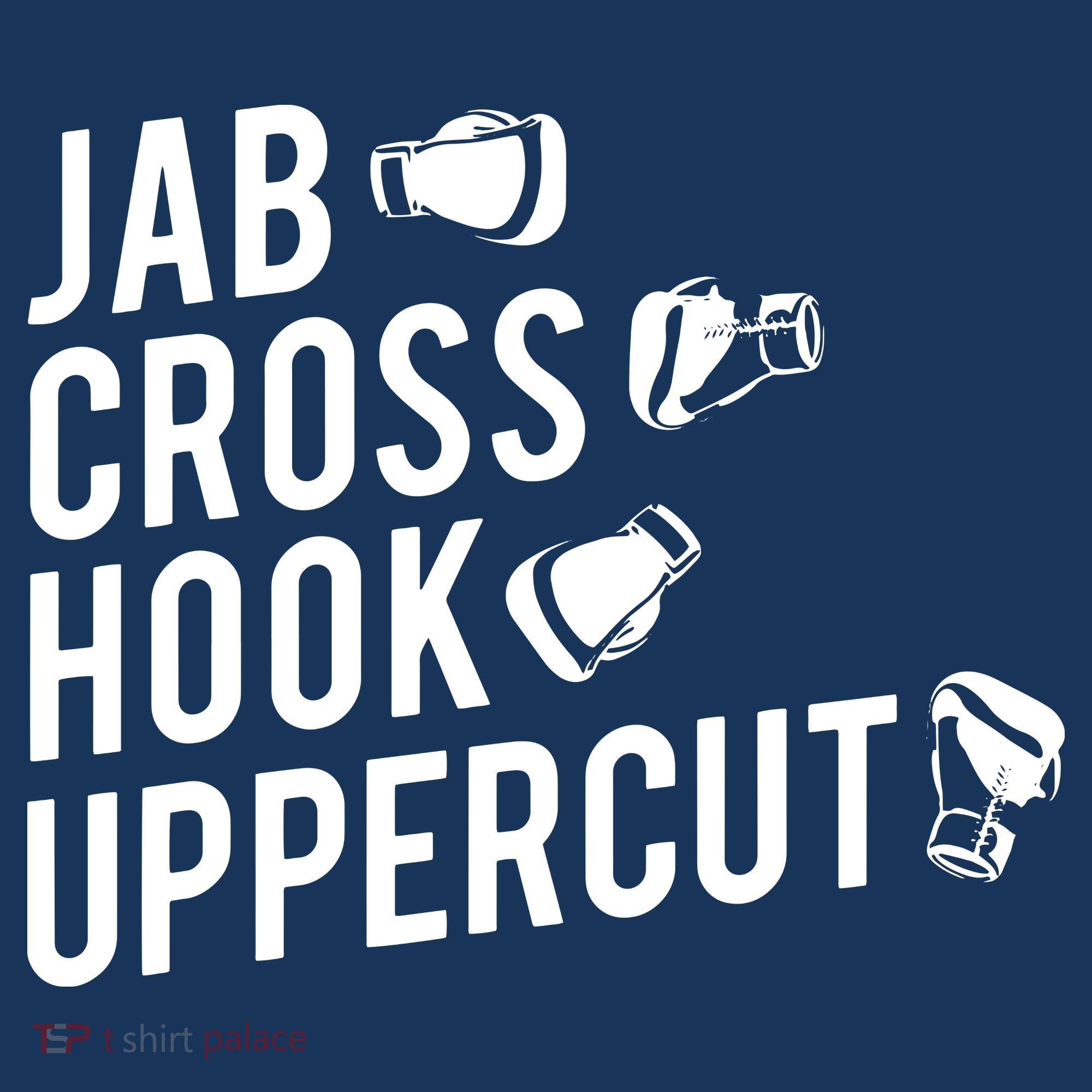 Boxing Jab Cross Hook Uppercut Boxer Tee Mousepad