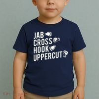 Boxing Jab Cross Hook Uppercut Boxer Tee Toddler T-Shirt thumb 2