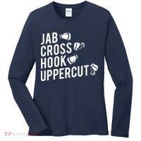 Boxing Jab Cross Hook Uppercut Boxer Tee Women's Long Sleeve Shirt thumb 0